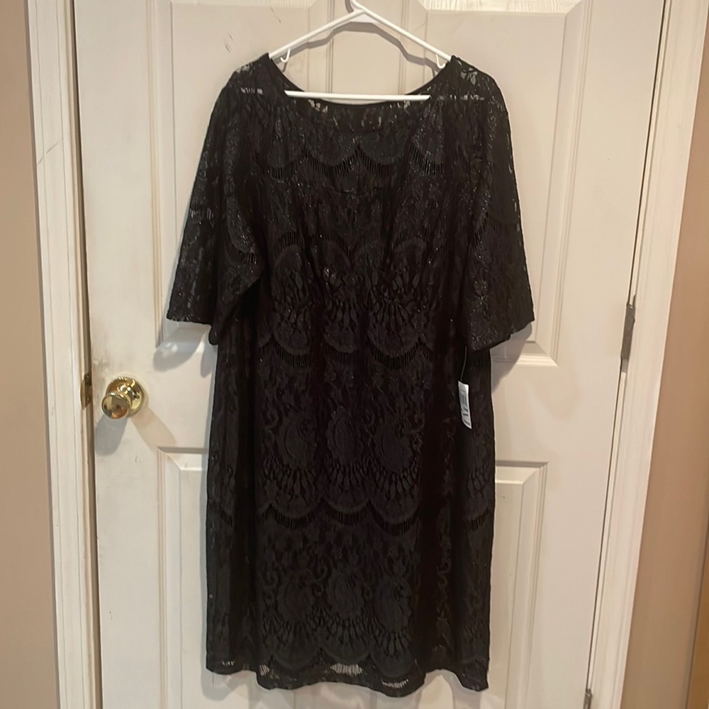 Black lace dress